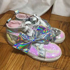 JoJo Siwa Sequin Girls HighTop Sneakers iridescent
